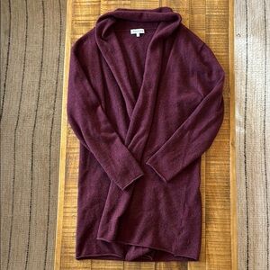 Women's Burgundy Cashmere Sweater